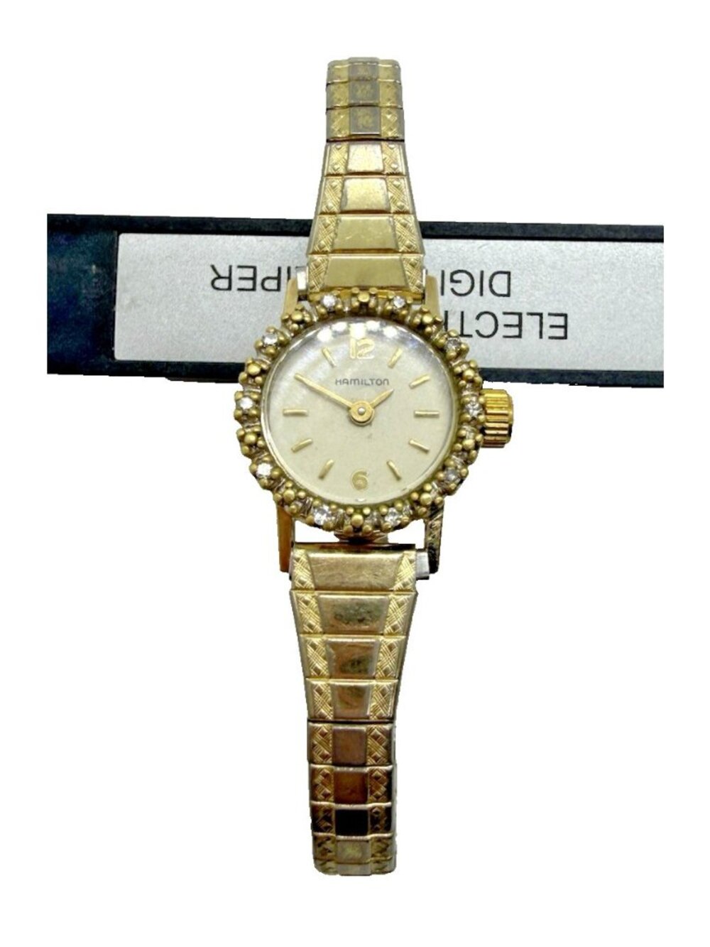 Vtg HAMILTON 10k Gold Filled Mechanical Watch Women's 1966 Engraved Speidel